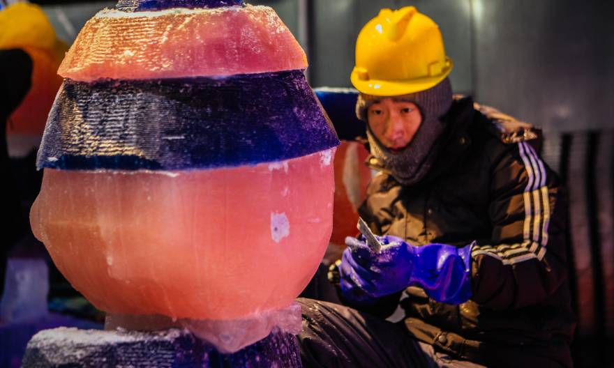 Finishing Touches Underway as Two Million Pounds of Ice are Sculpted into Colorados Largest Indoor Frozen Attraction
