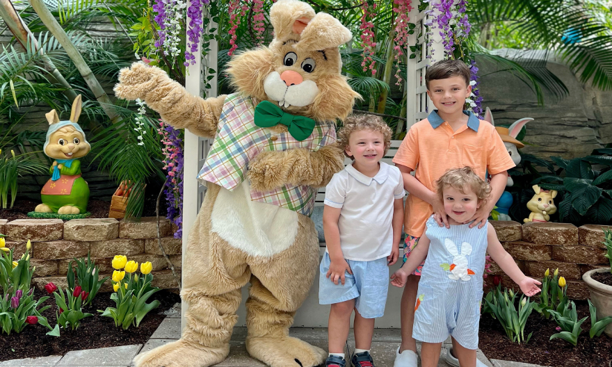 The Easter Bunny is hopping down the bunny trail at Gaylord Palms Resort this spring season